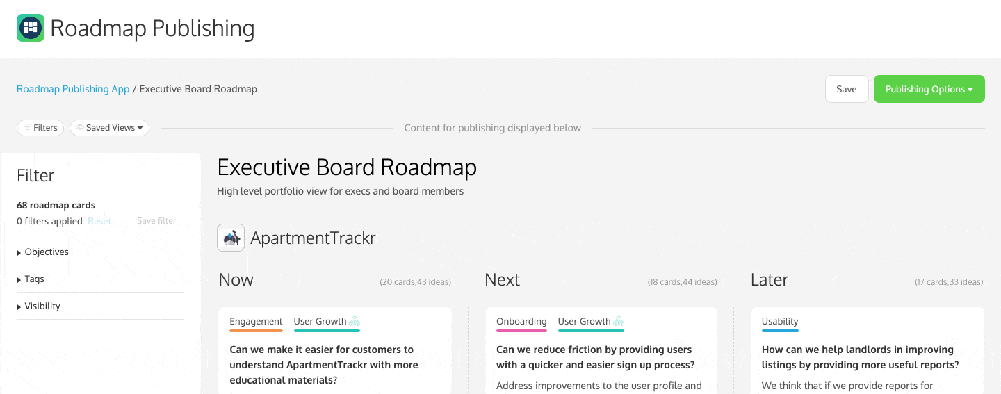 A portfolio roadmap for your executive team