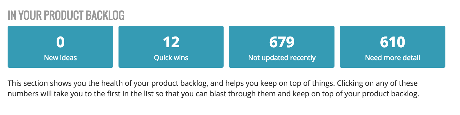 User onboarding - Backlog